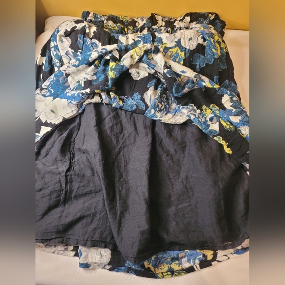 World Market Floral Boho Bohemian Lace High Neck Modest Maxi Dress sz L/XL - Picture 7 of 10